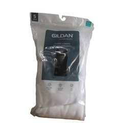 New Men’s Gildan Select 5 Pack Tag Free White Cotton A-Shirts Tank Tops XL 46-48