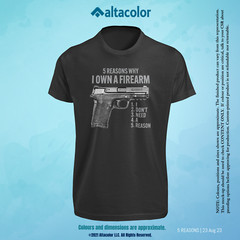 Five Reasons Why 2nd Amendment Graphic Tee – Right To Bear Arms