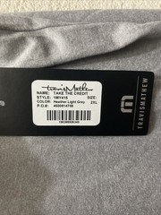 NEW Travis Mathew Men’s 2XL Heater Series Gray T-Shirt Long Sleeve NWT