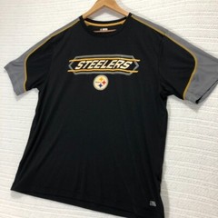 Team Apparel Steelers T-Shirt NFL Football Gray Sleeve XL/XG