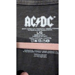 ACDC Ballbreaker Tour 96 Graphic T Shirt Black L G Oversized Rock Concert Tee
