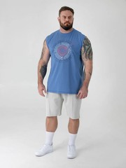 D555 Duke Big Mens Sleeveless T-Shirt Vest Miami Beach Print 2XL-8XL (601902)