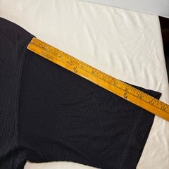 GIORGIO DANIELI Black Textured Stretch Viscose Blend T-Shirt Sz See Measurements