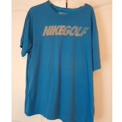 Nike Golf Men’s Blue Modern Fit Cotton Blend Short Sleee T Shirt XXL