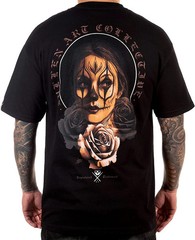Sullen Men’s T-shirt CRY LATER Tattoos Urban Design Skull Premium Quality reprin