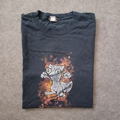 Vtg Foamy The Squirrel Shirt Men XL Black Neurotically Yours Cartoon Mighty Fine