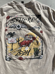 Men’s Dead & Co T-Shirt Beige 2024 Sphere XL Las Vegas Hippie Ralph Steadman Art