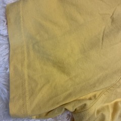 Eddie Bauer ~ Men’s Size L Yellow / Rainbow Logo Graphic Short Sleeve T-Shirt