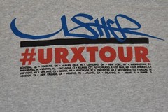 Usher Mens #URXTOUR She Likes it My Way Gray Tour Shirt New S, M, L