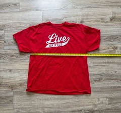 LRG Red Live Unified Script Logo Graphic T-Shirt