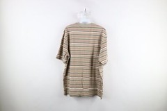 Vintage 90s Streetwear Mens XL Faded Striped Color Block Short Sleeve T-Shirt
