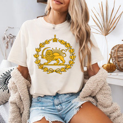 Lion and Sun Iran Persian Flag Iran Shir o Khorshid Graphic T-Shirt