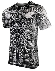 Xtreme Couture By Affliction Men’s T-Shirt CATACOMBS White Skull Biker S-5XL