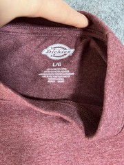 Dickies Men’s Short Sleeve Pocket Tee / Size Large / Maroon T Shirt