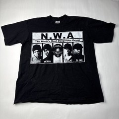 Vintage NWA World’s Most Dangerous Group Pro5 Black 2-Sided T-Shirt – Men’s 2XL