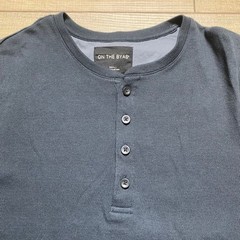 PacSun On the Byas Shirt Mens Long Sleeve Henley Shirt Size Small Longer Length