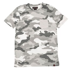 Beautiful Giant Men’s Fashion Camo T-Shirt Crew Neck Sport Wear Light Grey Tee
