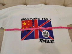 Rare Tshirt Hong Kong 1997 year Great Britain Vintage 90’s Men’s M*