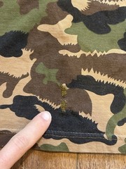 Vintage 90s Mil-Tec Woodland Camo Shirt Large 22×24 Boxy