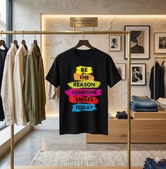 Be a Reason Someone Smiles Today Inspirational Clothes T-Shirt – H080