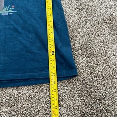 The North Face “Never Stop Exploring” Blue T-shirt Adult size Small Hike Cotton
