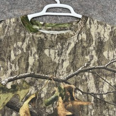 Magellan Mossy Oak Shirt Mens Large Brown Camo Long Sleeve Hunting Outdoors