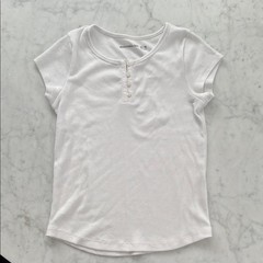 Abercrombie Kids White Short Sleeve Henley T-Shirt Size 13/14