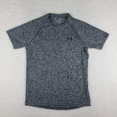 Under Armour The Tech Tee Shirt Mens Small Dark Gray Heathered Heatgear T-Shirt