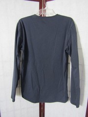 BYLT Drop Cut LUX Black Long Sleeve Knit Logo Crew Neck Men’s T-Shirt Size L