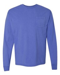 ComfortWash by Hanes Unisex Garment-Dyed Long Sleeve T-Shirt With a Pocket – GDH