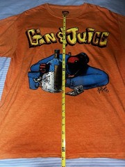 NWOT Death Row Records Snoop Doggy Dogg Gin & Juice Rap Tee M/L Orange