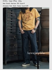 NON STOCK Retro Cotton Men T-Shirt USMA MARINE T Heavyweight Basic Tee T-Shirts