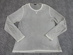 Patrick Assaraf T Shirt Mens Extra Large Long Sleeve Pima Cotton Gray