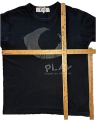 CDG Play Comme Des Garcons T Shirt Mens XL Split Eye Double Sided Japan AZ-T192