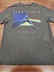 Pink Floyd Dark Side of the Moon T Shirt Mens M Gray Graphic Band Tee Old Navy