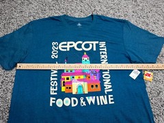 NEW Disney Parks Shirt Adult XL Blue Epcot Food And Wine Festival Encanto Casa