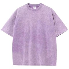 Oversized washed Heavyweight 100% Cotton T-Shirt Vintage Wash Blank Tee S-XXL
