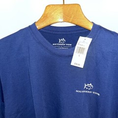 Southern Tide Men XL Tee T Shirt Skipjack Fish Baseball Game Blue NWT New $38