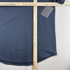 Bylt Drop Cut V-Neck Mens XL Navy Blue Short Sleeve Performance Stretch Gym NEW