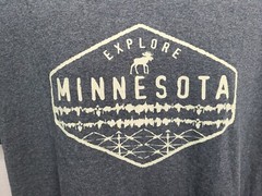 Explore Minnesota Adult Gray XL TShirt