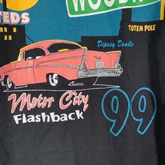 Woodward Dream Cruise 1999 Motor City Flashback Graphic T Shirt Sz XL