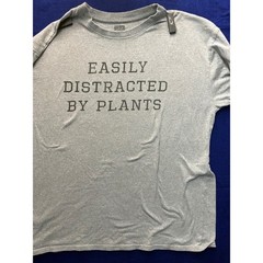 Naturecore Mens Brisco Brands Graphic Tee XL Gray Easily Distracted By Plants