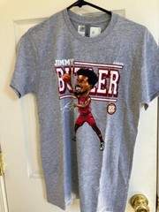 A-C-BNLCHGR-XX-0374-011-07-ASH Jimmy Butler Cartoon WHT Heather Gray Size S