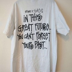 Stüssy Sade White T-Shirt Single Stitch USA Made Size L Used From Japan