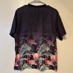 LRG Faded HOT Paradise Flamingo Summer Shirt Medium Lifted Research Group BG16