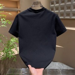 Men Fashion Luxury Trend Wings Drills Rhinestone Diamond Streetwear T-Shirt