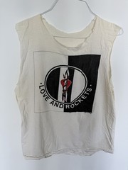 LOVE AND ROCKETS – HERE COME THE BUBBLEMEN 1986 TOUR SHIRT SIZE LARGE CUT