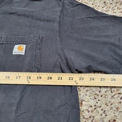 Carhartt Shirt Mens Large Black Short Sleeve Tee Work Wear Outdoors Adult A9*