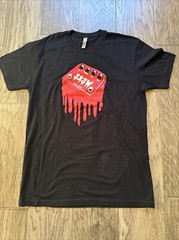 SXSW Melting Guitar Pedal Design SS T-Shirt, Mens Med, Blended Fabric, PO-LN