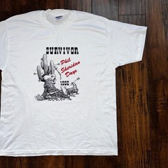 Cowboy Survivor PDX Oregon Vintage T Shirt Portland West Coast Travel Cactus